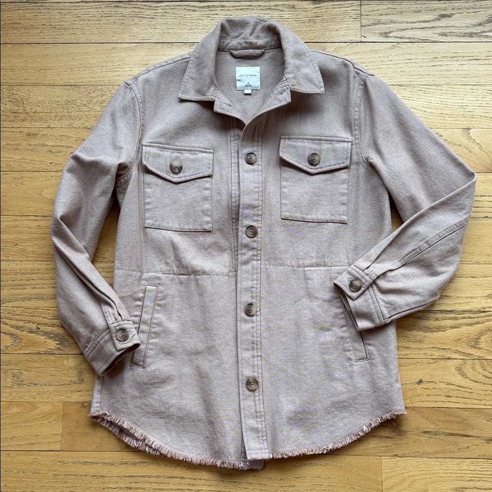 Women's Blush/tan Shacket